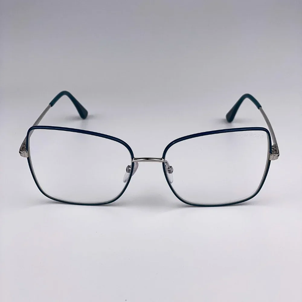 TOM FORD FT5613-B 098 Eyeglasses Dark Green Butterfly Women
